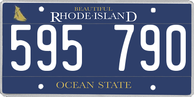 RI license plate 595790