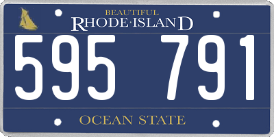 RI license plate 595791