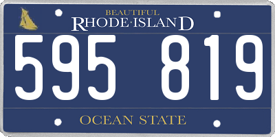 RI license plate 595819