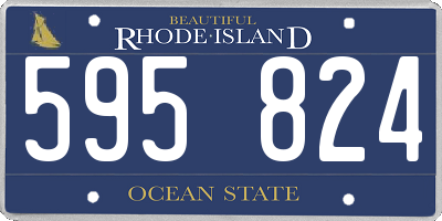 RI license plate 595824