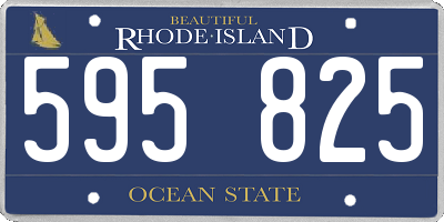 RI license plate 595825