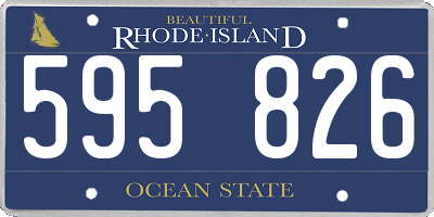 RI license plate 595826