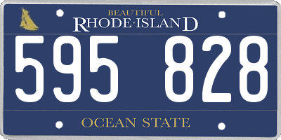 RI license plate 595828