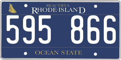 RI license plate 595866