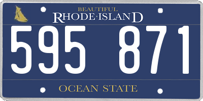RI license plate 595871