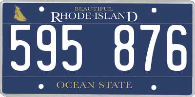 RI license plate 595876