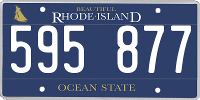 RI license plate 595877