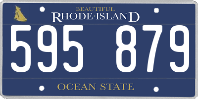 RI license plate 595879