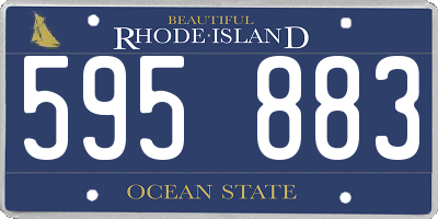 RI license plate 595883