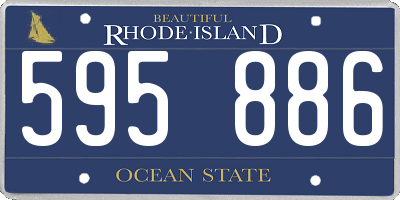 RI license plate 595886
