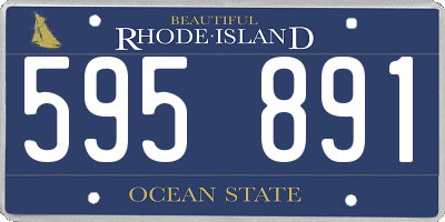 RI license plate 595891