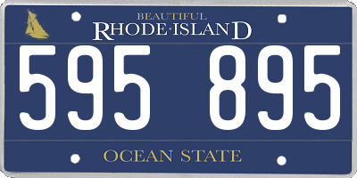 RI license plate 595895