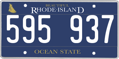RI license plate 595937