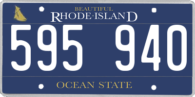RI license plate 595940