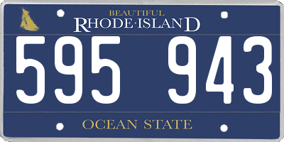 RI license plate 595943