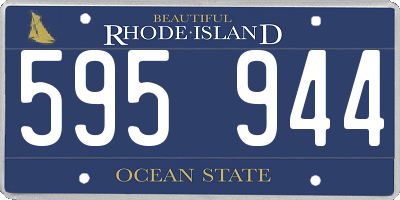RI license plate 595944