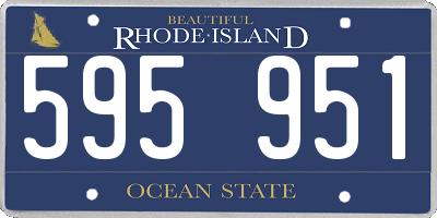 RI license plate 595951