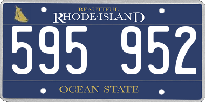 RI license plate 595952