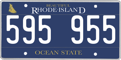 RI license plate 595955
