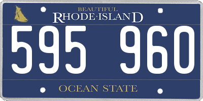 RI license plate 595960