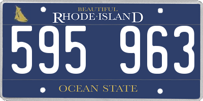 RI license plate 595963