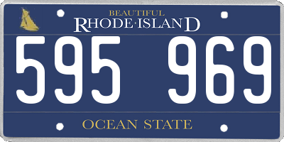 RI license plate 595969