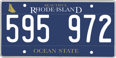 RI license plate 595972