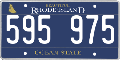 RI license plate 595975