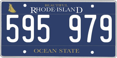 RI license plate 595979
