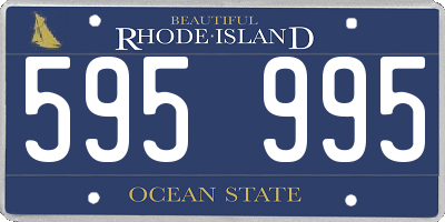 RI license plate 595995