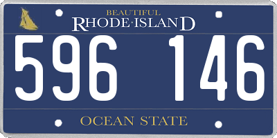 RI license plate 596146