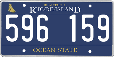 RI license plate 596159
