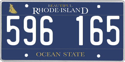 RI license plate 596165
