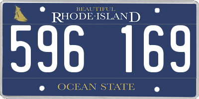 RI license plate 596169