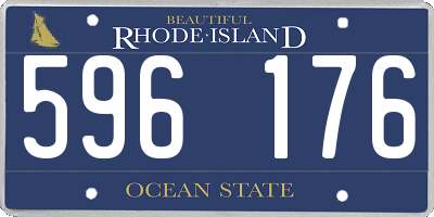 RI license plate 596176