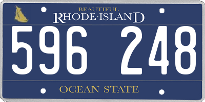RI license plate 596248
