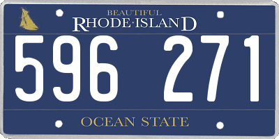 RI license plate 596271