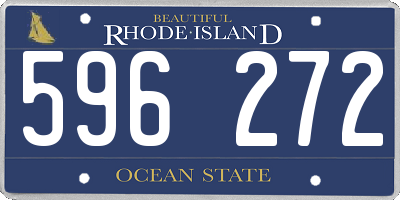 RI license plate 596272
