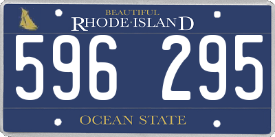 RI license plate 596295