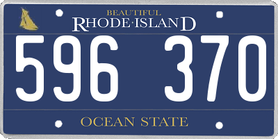 RI license plate 596370