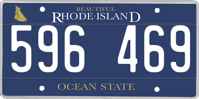 RI license plate 596469