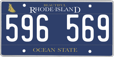 RI license plate 596569