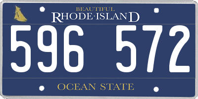 RI license plate 596572