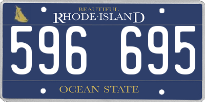 RI license plate 596695