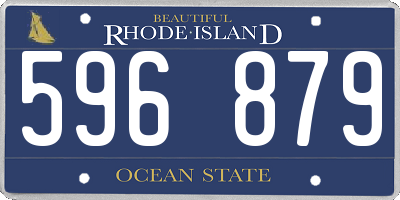 RI license plate 596879