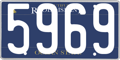 RI license plate 5969