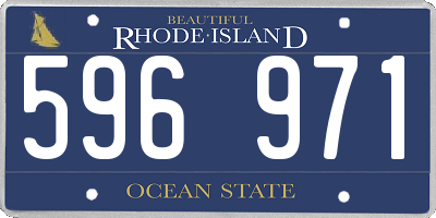 RI license plate 596971