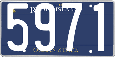 RI license plate 5971