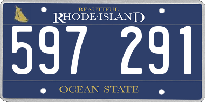 RI license plate 597291