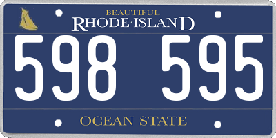RI license plate 598595
